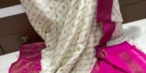 Banarasi Semi Dupian Soft Silky Saree 1