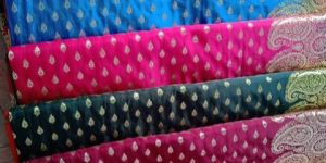 Handloom Semi Katan Allover Booti Banarasi Saree