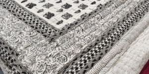 Black Printed Traditional Quilt