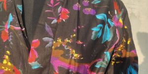 Flower and Bird Print Women Kimono