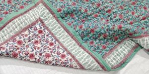 Flower Print Reversible Bedding Blanket