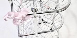 Stainless Steel Heart Shape Trolley Rack