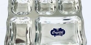 Stainless Steel Zigzag Flower Plate