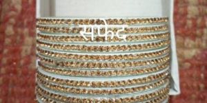 White Jarkan Stone Bangles