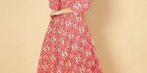 Cotton Ethnic Motifs Printed Anarkali Women Kurta