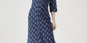 Cotton Floral Printed Straight Women Kurta