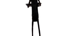 Wrought Iron Tribal Standing Madia Candle Stand