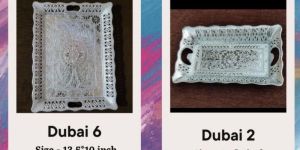 Dubai-2 silver plated tray