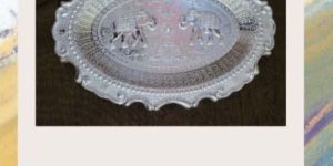 Ovel Tray Silver Plated Tray