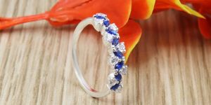 Blue Sapphire Engagement Ring