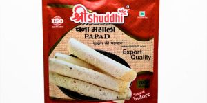 Chana Masala Papad