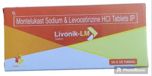 Montelukast Sodium 10mg, Levocetirizine 5mg Tablet