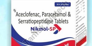 Diclofenac Potassium Paracetamol Serratiopeptidase Tablet