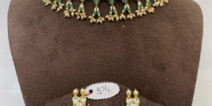 MJ-S-514 Full Yellow and Green Necklace Set