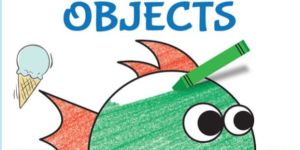 0-level shapes objects colouring book