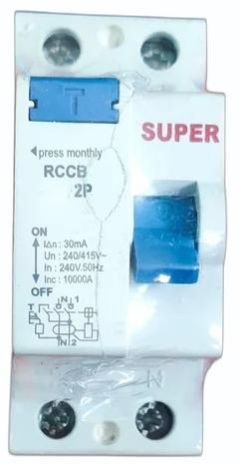 Super Double Pole RCCB