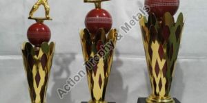 15 Inch Cricket Cone Trophy