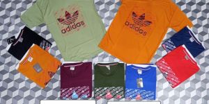 half sleeves round neck men t-shirt