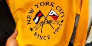 Tommy Hilfiger Yellow Full Sleeves Mens Sweatshirt