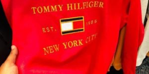 Tommy Hilfiger Red Round Neck Mens Sweatshirt