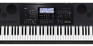 Casio WK7600 76-Key Workstation Keyboard with Power Supply and Piano tones, Black