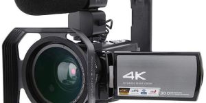 Video Camera Camcorder, HDR 4K UHD 30MP 16X Digital Zoom WiFi IR Night Vision Video Vlogging Camera,