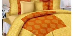 Patola Gold Bed Sheet