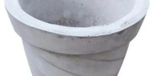 Round Cement Flower Pot