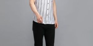 Men Striped Printed Shirt