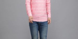 Pink Printed Short Kurta