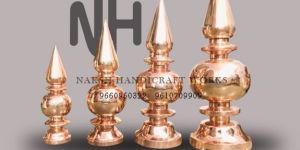 Copper Gol Mataki Mandir Shikhar Kalash