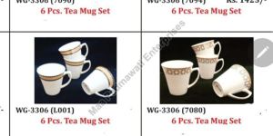 Ceramic Tea Cup Set of 6 Pcs