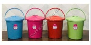 Plastic Dustbin with Plain Lid 11 Litre