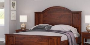 Rishiya Solid Wood King Size Bed