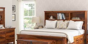 Tectona Solid Wood King Size Bed