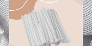 Biodegradable White Covered Straws 6mm-12MM