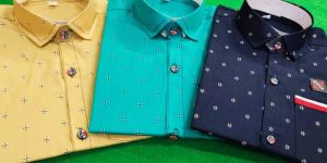 Kids Twill Printed Shirts