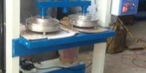 ftm137 Semi Automatic Hydraulic Double Die Dona Plate Making Machine