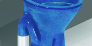 S Trap Alpine Blue Floor Mounted European Water Closet