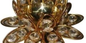 Lotus Crystal Diya