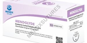 MENDGLYDE Braided Coated Polyglycolic Acid Absorbable Surgical Sutures