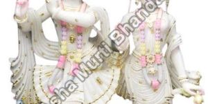 Marble Radha Krishna Statue