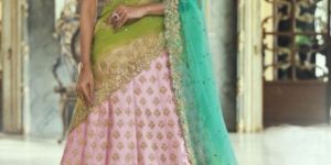 Raw Silk Lehenga Choli Set
