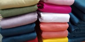 PS Plain Cotton Silk Fabrics