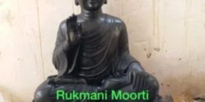 Black Marble Buddha Statue