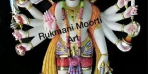 Marble Standing Panchmukhi Hanuman Statue