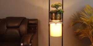 72inch Double Basket Floor Decorative Lamp