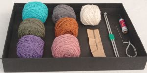 Wool Hand Knitting Kit