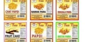 Food Product Printed Labels