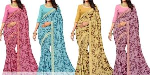 Printed Chiffon Sarees